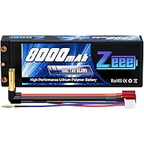 Amazon.co.jp: ゼエエ Zeee 7.6V 8000mAh 100C 2S リポバッテリー 大